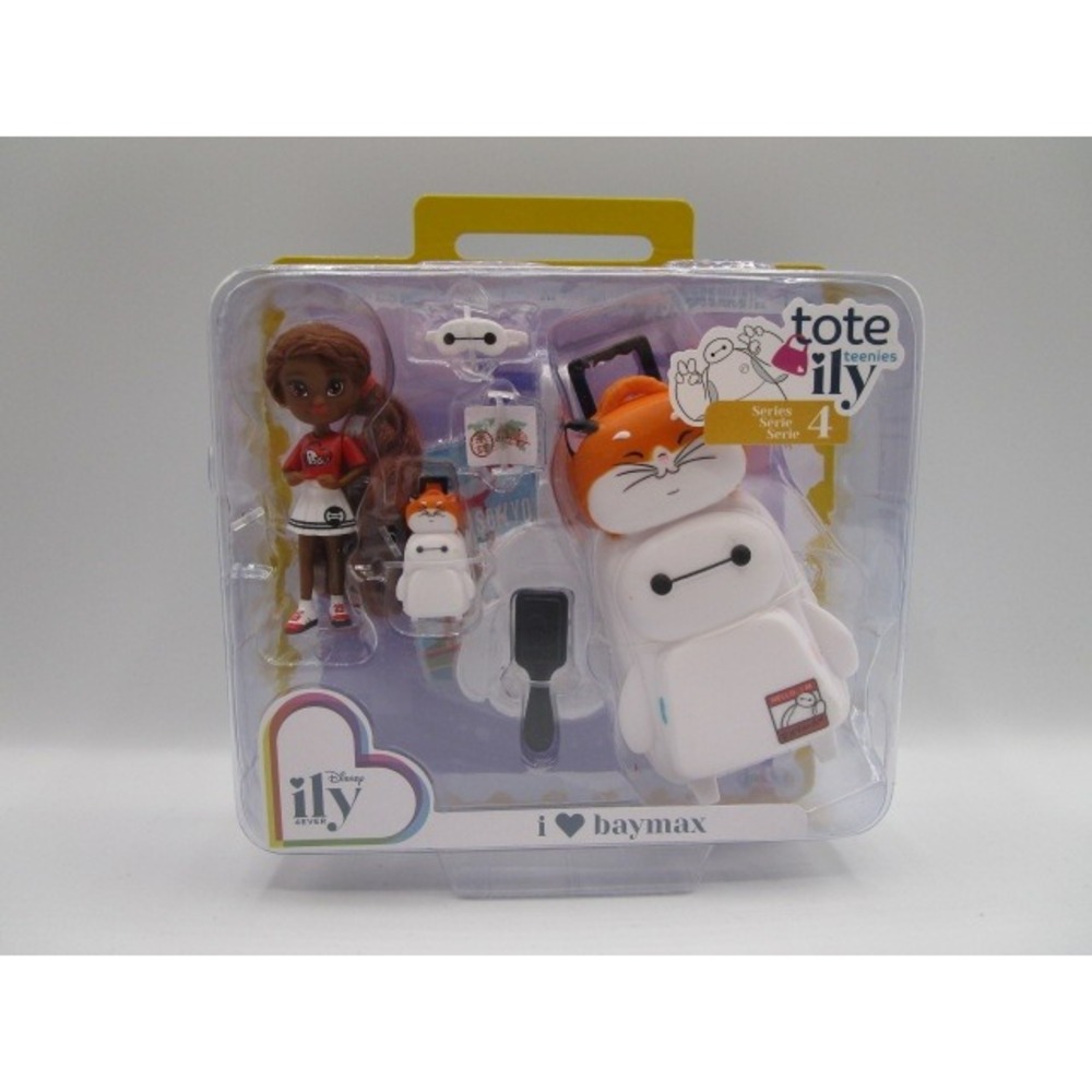Disney ILY 4Ever Tote Teenies Series 4 I Love Baymax Mini Doll Suitcase Set